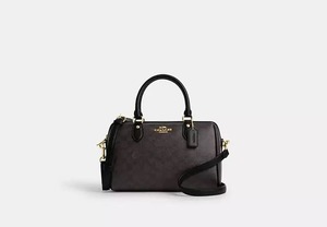 Brands: Coach Rowan Satchel In Signature Canvas MonoBlack