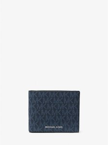 Products: Cooper Logo Billfold Wallet with Passcase in Blue MK