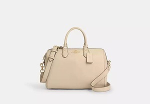Coach Rowan Large Satchel Bag Cream White