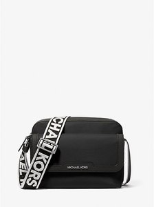 Lautner Medium Nylon Camera Cross Body Bag in Black