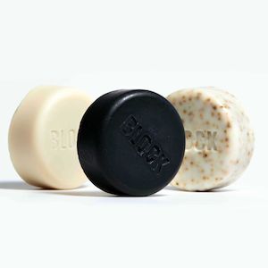 Bar: Block Soap Bars - Set of 3: Unscented | Juniper | Charcoal and Pumice