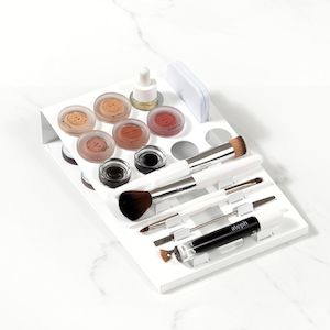 Storage & Organization: Aleph Make Up Tray with Base for Face and Eye Products