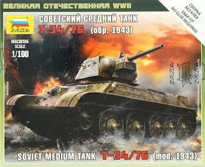 Zvezda 1/100 Soviet T-34/76