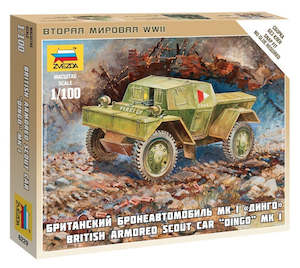 15mm WW2 Miniatures: Zvezda: 1/100 Daimler Mk.I Armoured Car - Model Kit