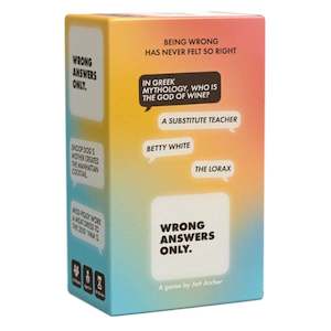 Card Games: Wrong Answers Only