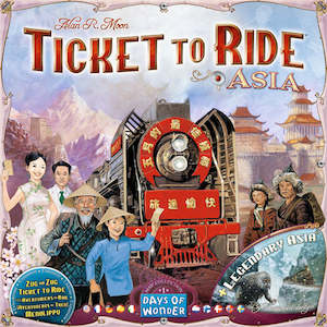 Strategy Board Games: Ticket to Ride: Asia & Legendary Asia (Expansion Maps)