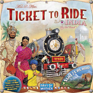Ticket To Ride: Ticket to Ride: India & Switzerland (Expansion Maps)