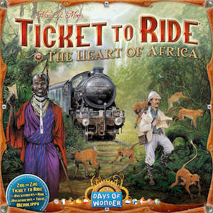 Ticket to Ride: The Heart of Africa (Expansion Map)