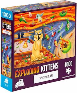 Exploding Kittens: Spicy Scream (1000pc Jigsaw)