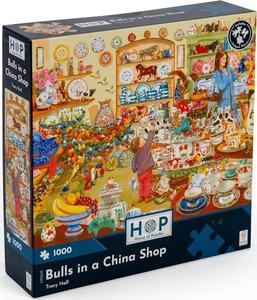 Puzzles: House of Puzzles: Bulls in a China Shop (1000pc Jigsaw)