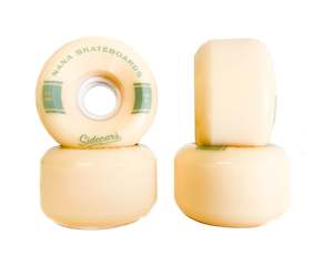 Wheels: NANA Skateboard Wheels 70mm Sidecars Beige