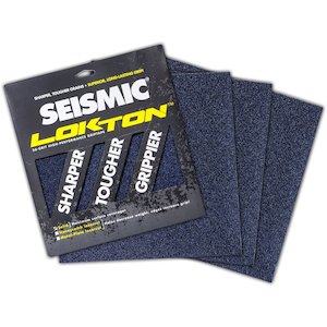 Seismic 36-grit Lokton Solid Grip Tape (3 Sheets)