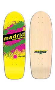 Madrid Deck Retro Explosion Yellow 9.5"