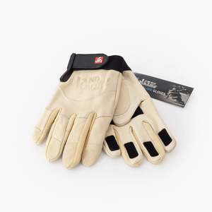 Landyachtz: Landyachtz OG Leather Slide Gloves - Velcro Fingertip