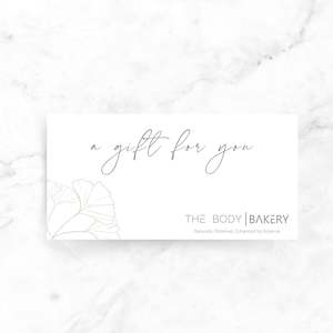THE BODY BAKERY Gift Card