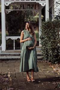 Dress: Lottie Dress ~ Forest Green