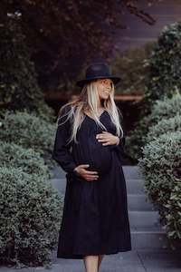 Maternity: Esme Dress ~ Black