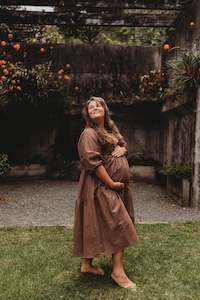 Frankie Maxi Dress ~ Chocolate Brown