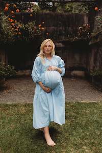 Pregnancy Dresses: Frankie Maxi Dress ~ Sky Blue