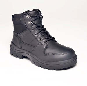 590BZN | Non Safety Black Side Zip Lace Boot (15cm)