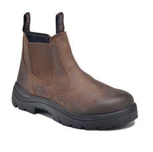 390CZN | Non Safety Crazy Horse Brown Side Elastic Boot + Zip