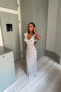 Luna Dress in Polka Dots