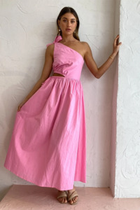 Gabriella One Shoulder Midi Dress For Sale