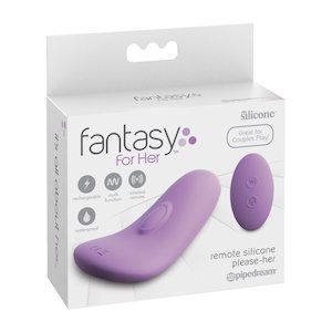Fantasy For Her Remote Silicone Please-Her - Purple