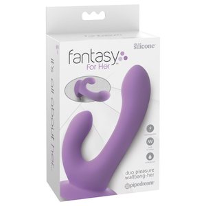 Pipedream: Fantasy For Her Duo Pleasure Wallbang-Her - Purple