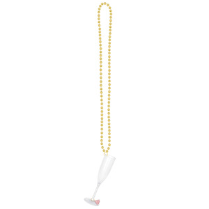 Under 5: Bachelorette Champagne Glass Necklace