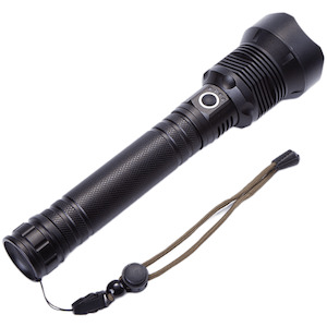 High Lumen LED Rechargeable Super Bright Torch Flashlight - 27cm