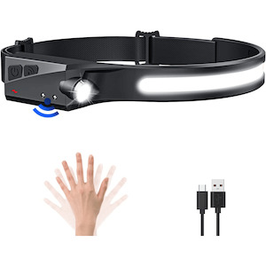 Sports Health Nutrition: 230° Wide Beam Headlight with Motion Sensor