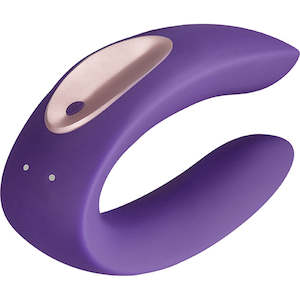 Luxury Adult: Satisfyer Double Plus Partner Vibrator - Purple