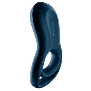 Satisfyer Epic Duo Ring Vibrator - Navy Blue