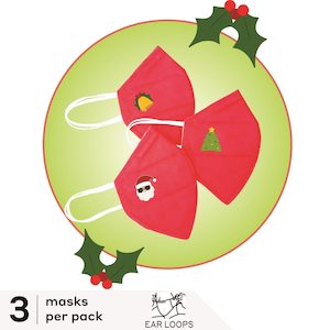 Personal Care: Lanaco Brezy Christmas Mask - 3 Pack