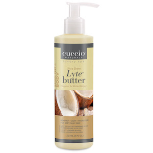 cuccio NATURALE Lyte Butter Blend 237mL - Coconut & White Ginger