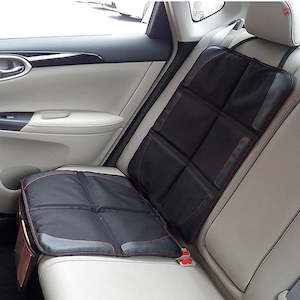 Child Car Seat Protector with Mesh Pockets