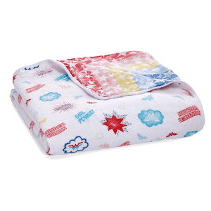 Nursery: aden + anais Essentials Cotton Muslin Dream Blanket - Wonder Woman