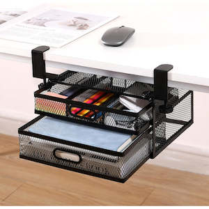 School Office Stationery: Dual Under Desk Sliding Drawer