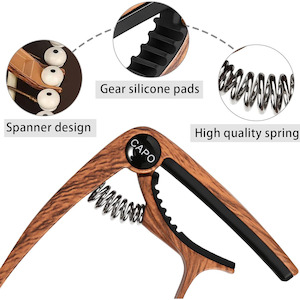 School Office Stationery: Acoustic Guitar Capo with Built-in Pick Holder