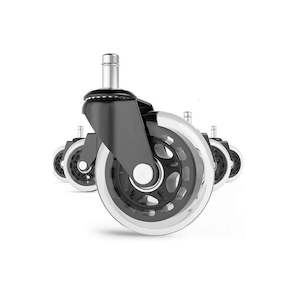 Office Supplies: 5pk Wood Safe Office Chair Wheels Replacement