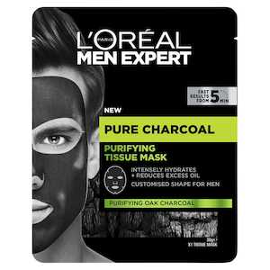 Loreal Men Expert: L'Oréal Paris Men Expert Pure Charcoal Purifying Tissue Mask