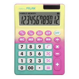 Milan Calculator Sunset Desk 12 Digit