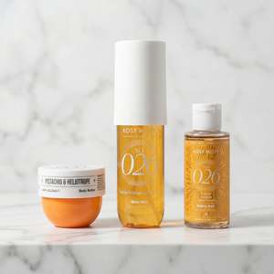 Under 20: 3 piece Gift Set Kosy Mosy No. 26 (Dupe for 62) Pistachio & Salted Caramel - Body Mist 100ml, Body Butter 50g, Bubble Bath 60ml