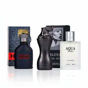 Bundle: 3-Piece Fragrance Bundle: Hero, Bella Elite & Aqua Sport 100mL EDP Value Set