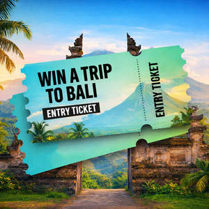 Under 50: Win a Trip to Bali - Entry Ticket