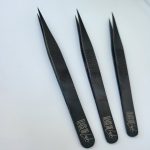 Midnight Matte Straight Tweezers – Haus of Lash – The Brow NZ