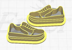 FC Running Shoes Polymer Clay Cutters