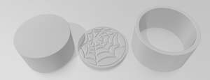 Mould: CD Spider Web Puck Plunger Bath Bomb Mould