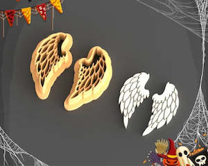 Halloween: CC Angel Wings (Pair) Polymer Clay Cutters